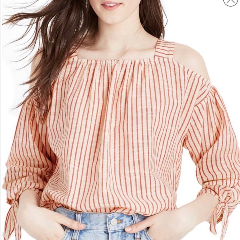 MADEWELL Cold Shoulder Top